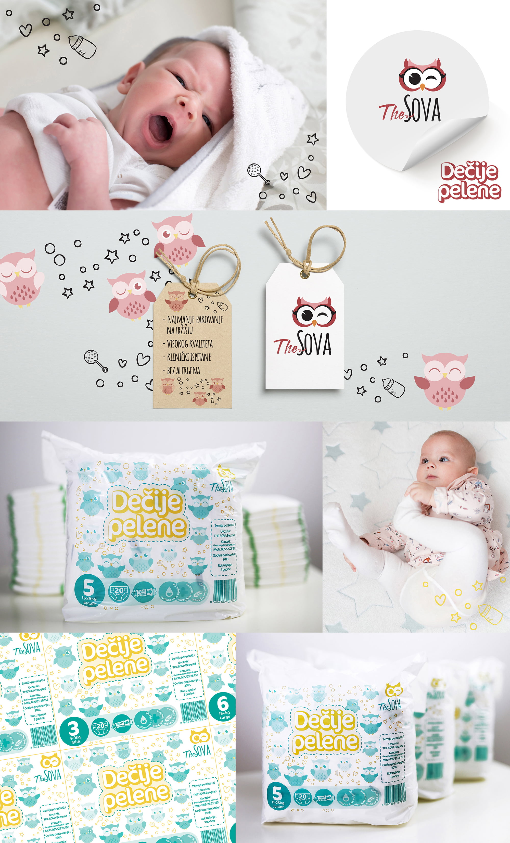 THE SOVA BABY DIAPERS